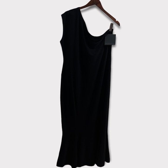 Norma Kamali One Shoulder Fishtail Dress - Picture 3 of 4
